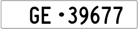 Trailer License Plate
